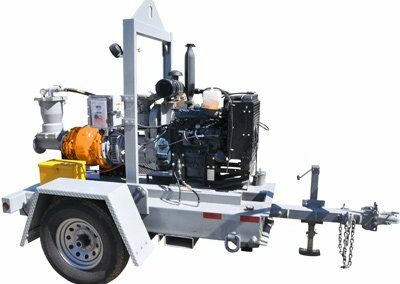 Self Priming Slurry Pump on Trailer