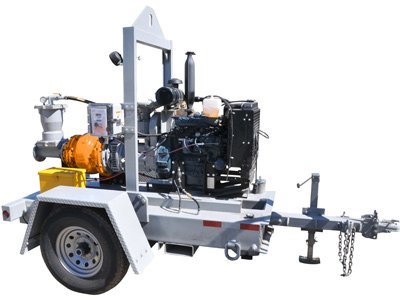 Self Priming Slurry Pump on Trailer