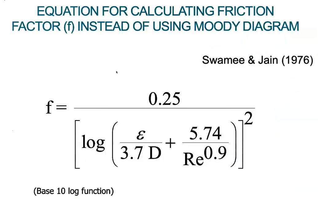 Calculating Friction Factor in Slurry Flow through Slurry Pipelines