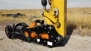 Liner Safe Excavator Dredge Attachment